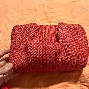 Banana Republic Vibrant Red Knit Wristlet